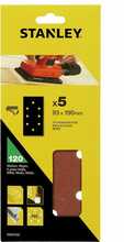 Lihvpaber Stanley STA31522-XJ, 93 x 190 mm, P120, 5 tk