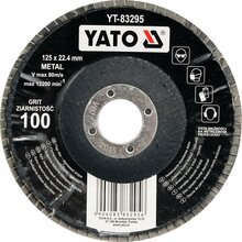 Lihvketas Yato YT-83296, 125 x 22 mm, P120