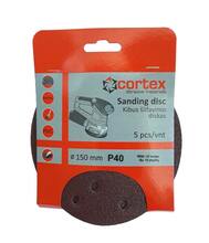 Lihvketas Cortex 28167, 150 mm, P40, 15 auguga, 5 tk