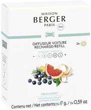 Autodifuusori täitepadrun Maison Berger Paris Fresh Spirit, 2 tk