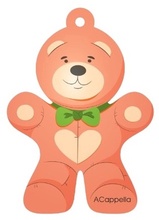 Lõhnaküüllatus auto ripats Acappella Teddy Bear, 1 tk