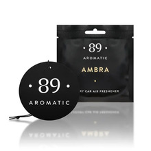 Rippuv paberist õhuvärskendaja Aromatic89 Ambra