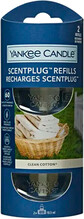 Elektrilise difuusori täitepakk Yankee Candle Clean Cotton, 2 x 18.5 ml