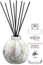 Aroomidifuuser Maison Berger Paris Marbrure White + Liliflora täitepudel, 180 ml