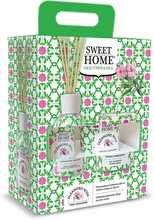 Kingitusekomplekt Sweet Home Collection Pink Oleander, aroomidifuuser ja küünal