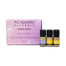 Eeterlike õlide komplekt Acappella Rahulik uni, 3 x 10 ml