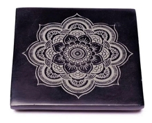 Suitsupulga alus Mandala, seebikivi, 10 cm