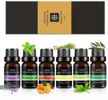 Eeterlike õlide komplekt Bohomi Home Spa 100 prots. Pure, 6 x 10 ml