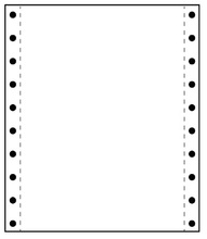 Perforeeritud paber Technoinform A4, 15-210-15x12, 60 g/m, 1800 lehte