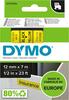 Etiketilint DYMO D1 45018, 12 mm x 7 m, kollane/must