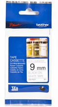 Etiketilint Brother TZe-N221, 9 mm, must valgel, lamineerimata