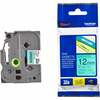 Kleeplint Brother TZe-731, 12 mm, 8 m, must/roheline