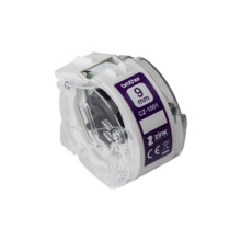 Etiketirull Brother CZ1001, 9 mm, 500 cm, valge