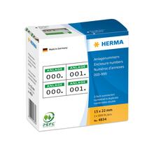 Isekleepuvad etiketid HERMA 4834, 15 x 22 mm, roheline, 1000 tk
