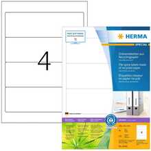 Etiketid HERMA 10746, 192 x 61 mm, valge, iseliimuv, 20 lehte
