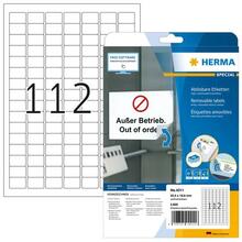 Etiketid HERMA 4211, A4, 25.4 x 16.9 mm, valged, 2800 tk