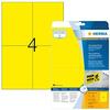 Etiketid HERMA 8032, 105 x 148 mm, kollane, 100 tk
