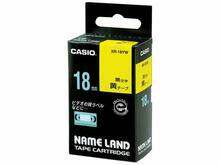 Etiketilint Casio XR-18YW1, 18 mm, must trükk, kollane taust, 8 m