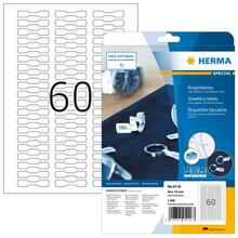 Etiketid HERMA 5116, valge, kleebitav, 49 x 10 mm, 1500 tk