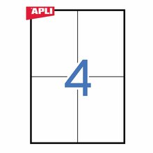 Isekleepuvad etiketid Apli 581280, A4, 105 x 148 mm, 100 lehte, valge