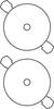 Kleebised Avery Zweckform L7676-25, CD, ümmargused, valged, 25 lehte