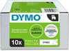 Lint Dymo D1 S0720680, 9 mm x 7 m, must valgel, 10 tk