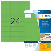 Etiketid Herma 4469, A4, 70 x 37 mm, matt paber, roheline, 480 tk