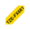 Printerilint Brother TZe-FX661, 36 mm, must kollasel, 8 m