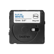 Etiketilint Brother BTAG-233, 12 mm x 4 m, sinine valgel
