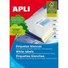 Isekleepuvad etiketid Apli, A4, 99.1 x 139 mm, valged, 100 lehte