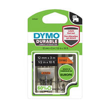 Etiketilint DYMO D1 Durable 1978367, 12 mm x 3 m, must oranžil