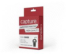 Etiketilint Capture CA-18489, 19 mm x 3.5 m, must/valge