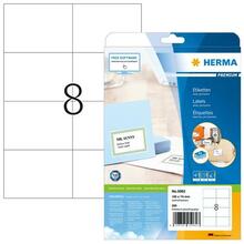 Etiketid HERMA Premium 5062, A4, 105 x 74 mm, matt, valge, 200 tk