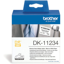 Printeri etiketid Brother DK-11234, 60 x 86 mm, must valgel, 260 etiketti
