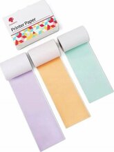 Kleebitavad paberilehed Phomemo Sticker Paper Colors, mudelid T02 M02 PRO M03 M04S Q22-RMSMLL, 3x