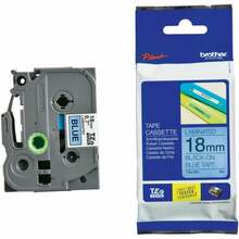 Etiketilint Brother TZe-541, 18 mm, must/sinine, 4 m