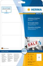 Etiketid HERMA 4350, A4, 96 x 63.5 mm, valge, 200 tk