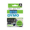 Etiketilint DYMO D1 40916, 9 mm x 7 m, must sinisel