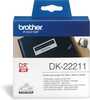 Markeerimisteip Brother DK-22211, 29 mm, must/valge