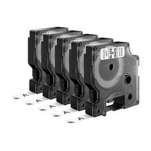 Lint Dymo D1 S0720680, 9 mm x 7 m, valge musta kirjaga