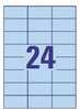 Kleebisetiketid Avery Zweckform 3449, A4, 70 x 37 mm, sinine, 100 lehte, 24 etiketti lehel