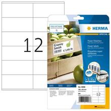 Etiketid Herma 10908, A4, 105 x 48 mm, eriti tugev liim, valge paber, 300 tk