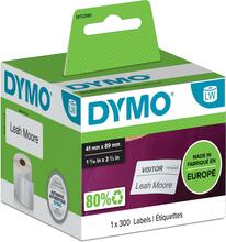 Etiketid DYMO LabelWriter S0722560, 89 x 41 mm, valge, 300 tk