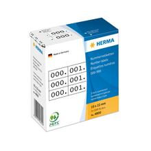 Isekleepuvad etiketid Herma 4800, 10 x 22 mm, must/valge, 3000 tk