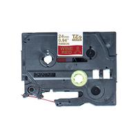 Etiketilint Brother TZe-RW54, 2.4 cm x 4 m, kuldne/punane