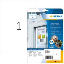 Isekleepuv etikett HERMA 4577, eemaldatav, valge, 20 tk