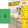 Isekleepuvad etiketid Avery Zweckform, 105 x 148 mm, 100 lehte, roheline