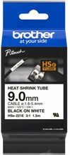 Termokahanev markeerimistoru Brother Heat Shrink Tube HSE221E, 9 mm, must/valge
