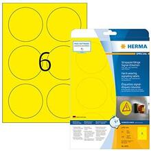 Isekleepuvad etiketid Herma 8035, 85 mm, kollane, 150 tk