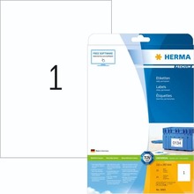 Kleepsud HERMA 5065, A4, 210 x 297 mm, valge, 25 lehte